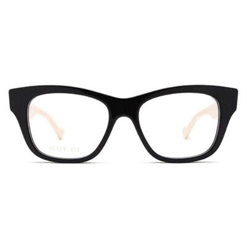 Gucci GG0999O Eyeglasses Women White Cat Eye 52mm