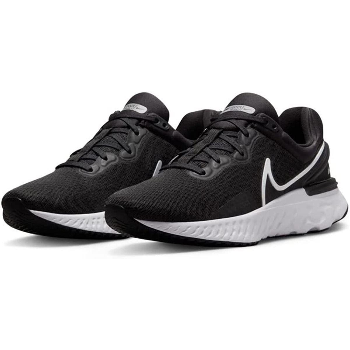 nike react miler women's black