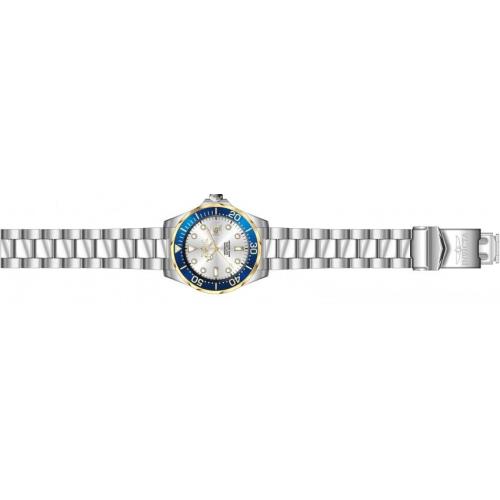 Invicta watch Pro Diver - Silver Dial, Silver Band, Blue Bezel