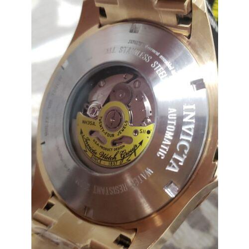 Invicta watch Pro Diver - Black Dial, Gold Band, Gold Bezel