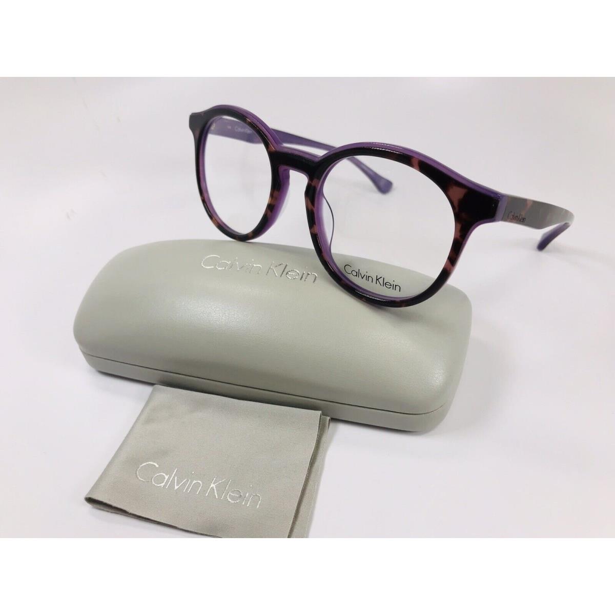 Calvin Klein CK5932 222 Tortoise Purple Eyeglasses 51mm with Case