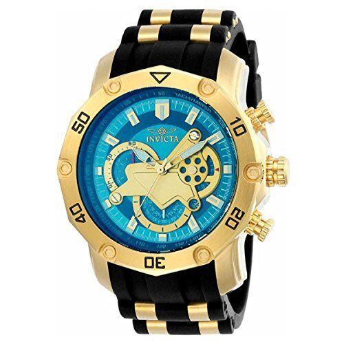 Invicta Men`s Pro Diver Quartz Multifunction Blue Dial Watch 23426