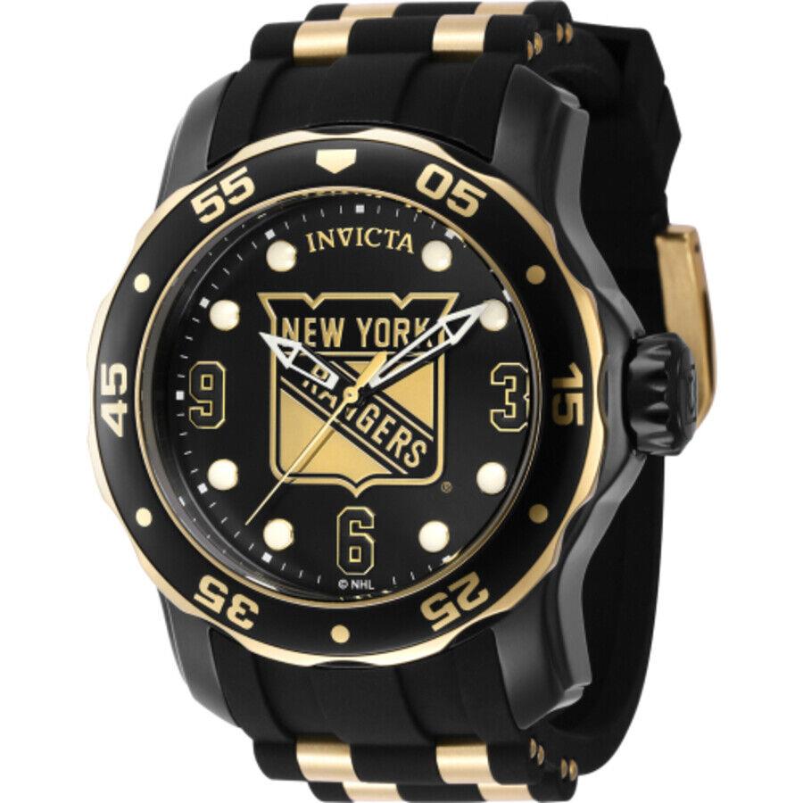 Invicta Nhl York Rangers Quartz Men`s Watch 42324