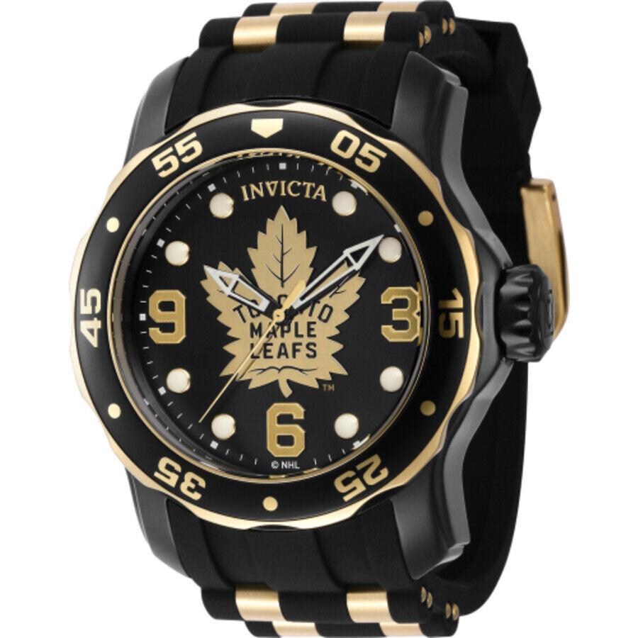 Invicta Nhl Toronto Maple Leafs Quartz Men`s Watch 42326