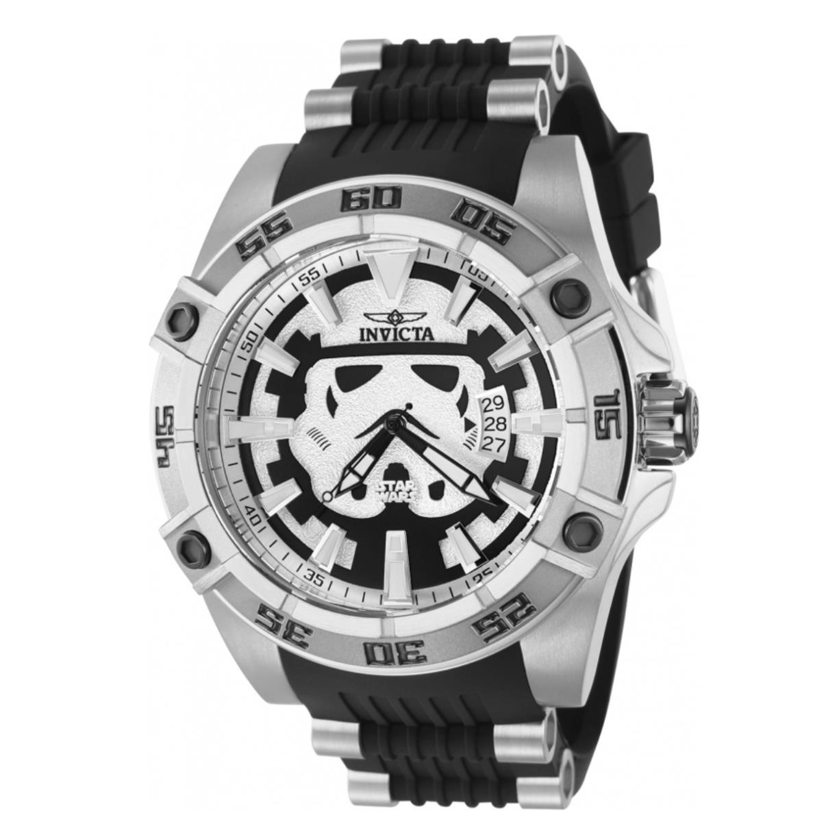 Invicta Star Wars Stormtrooper Automatic Mens 52mm Speedway Silicone Watch 40085