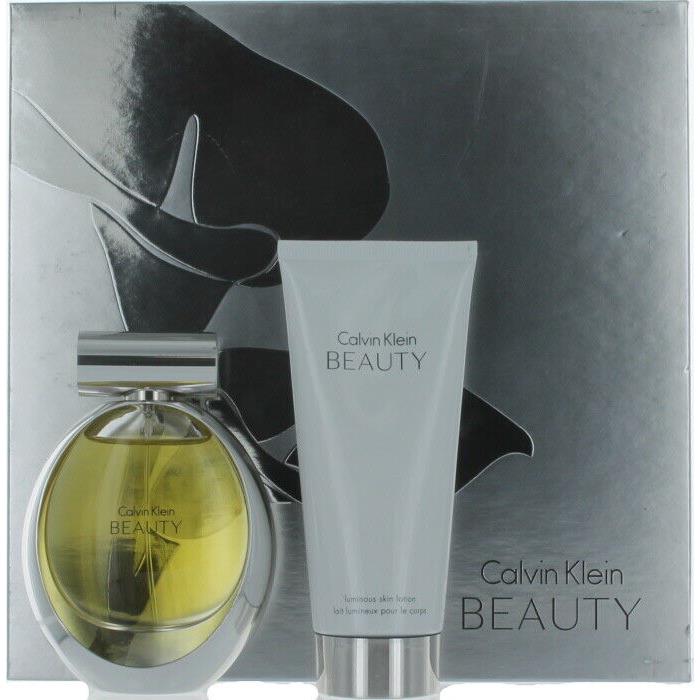 Beauty by Calvin Klein For Women Set - Edp Perfume Spray 1.7oz + BL 3.4oz - SW