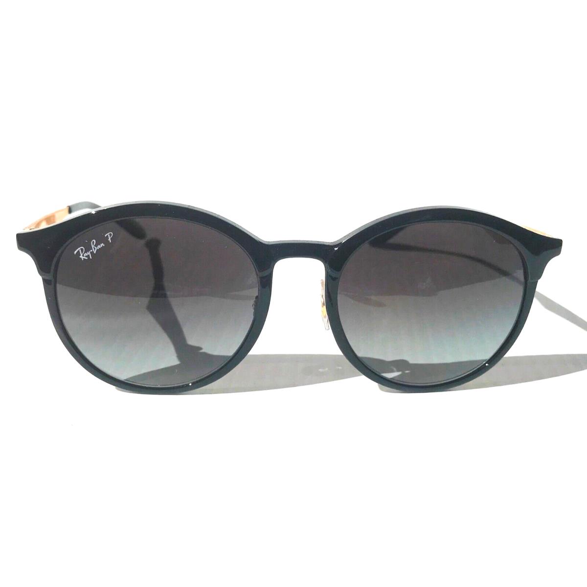 Ray-Ban sunglasses Emma - Frame: Black and Gold, Lens: Grey 6