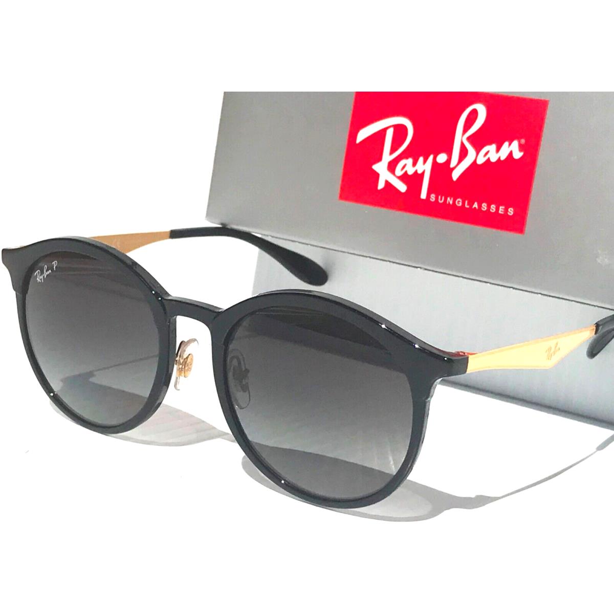 Ray-Ban sunglasses Emma - Frame: Black and Gold, Lens: Grey 1