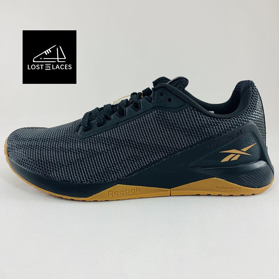 Reebok Nano X1 Grit Black Sepia Crossfit Men`s Sizes Training Shoes GX0523
