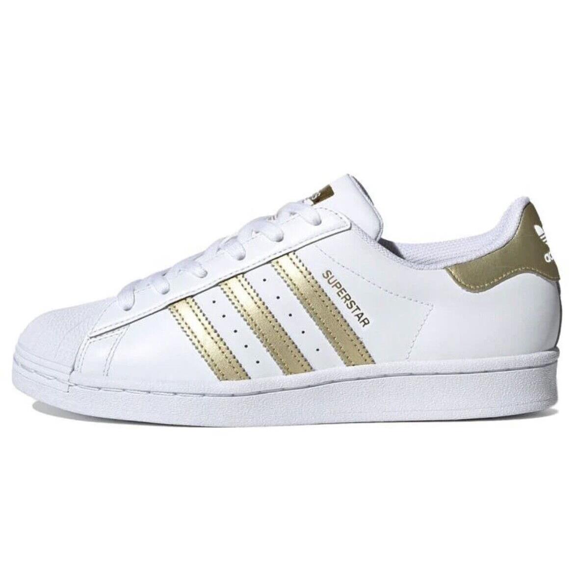 Adidas shoes Superstar - White Gold 2