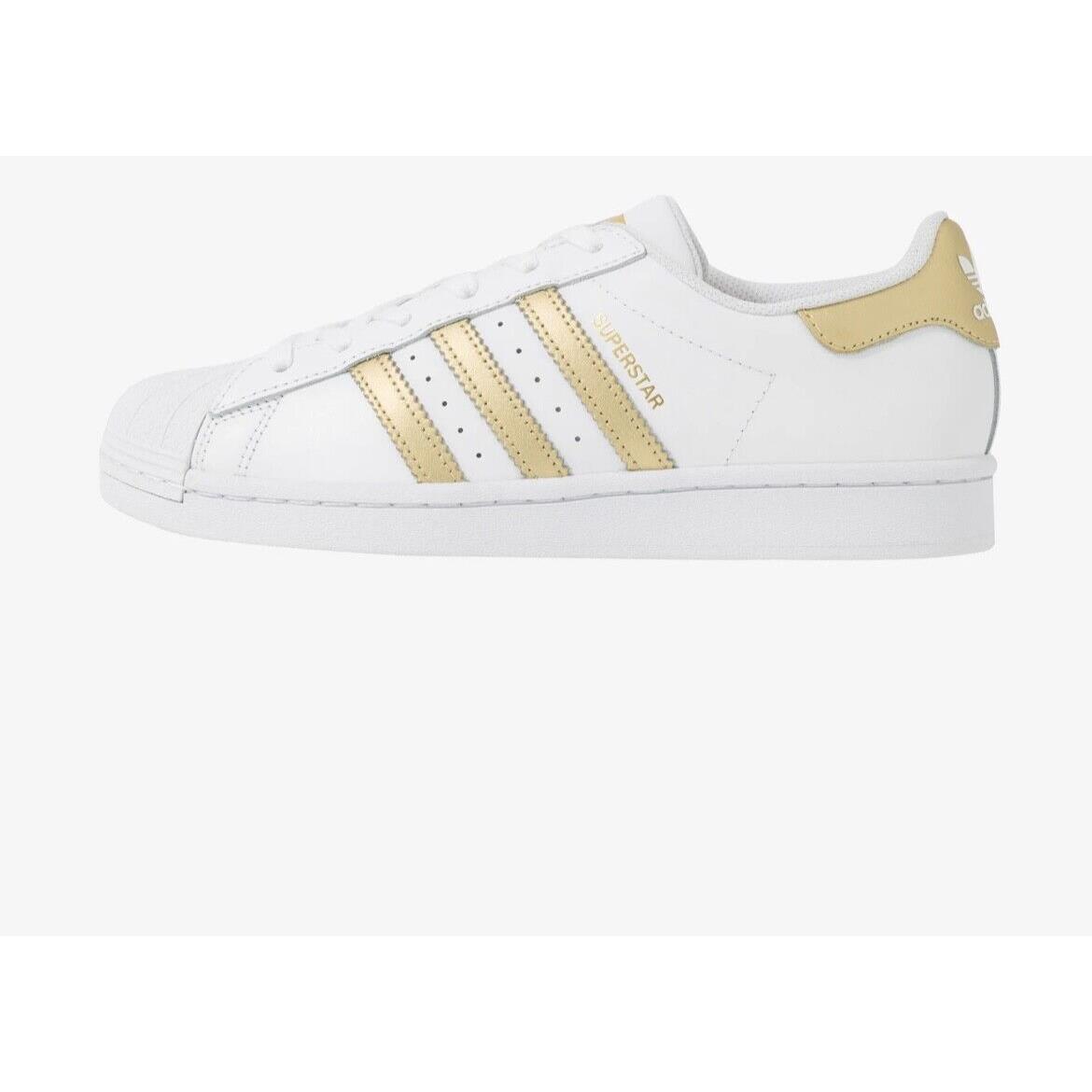 Adidas shoes Superstar - White Gold 1