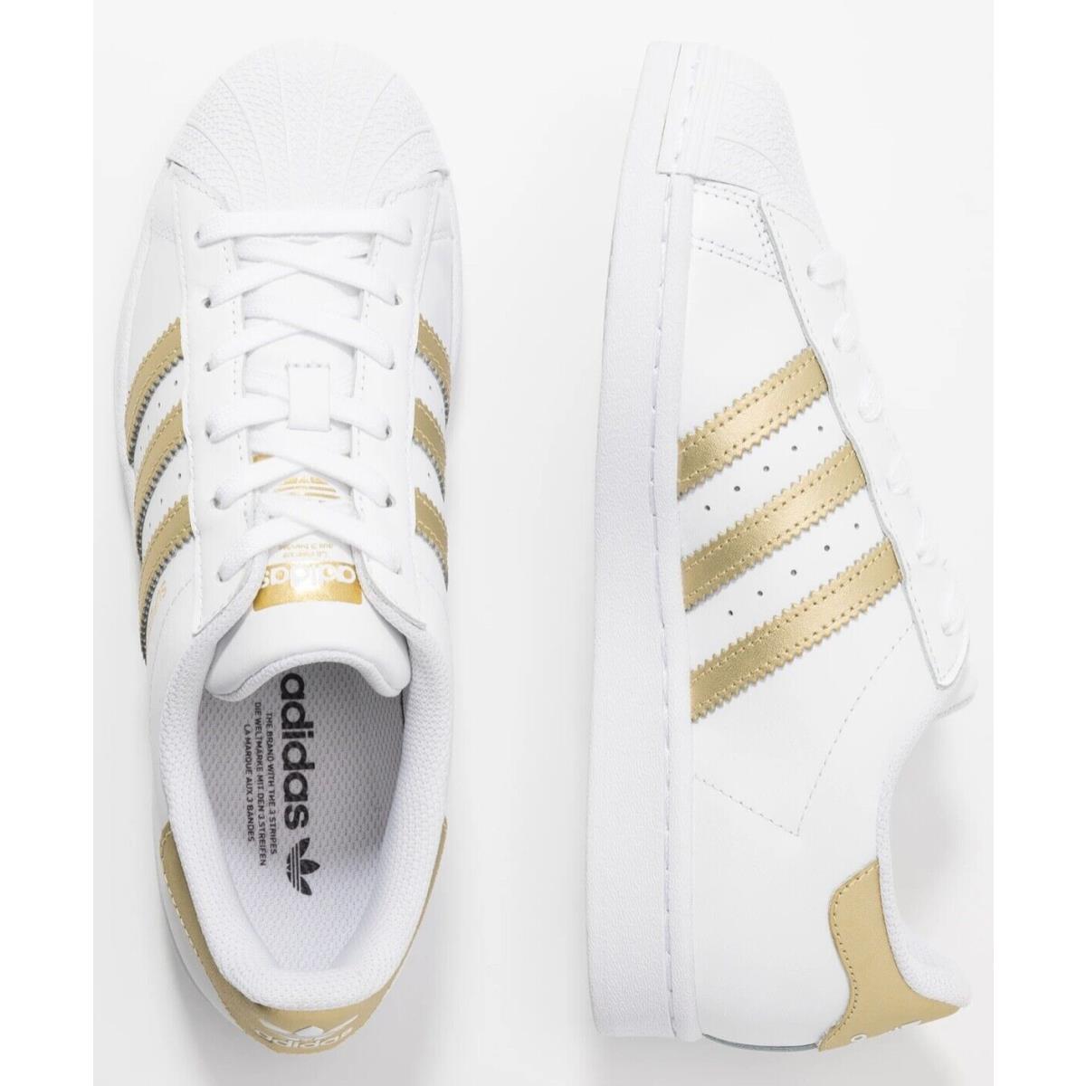 Adidas shoes Superstar - White Gold 3