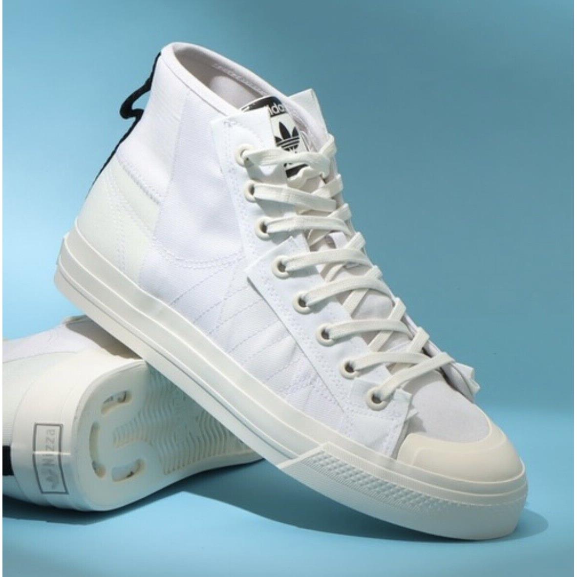 Adidas Nizza Hi Parley Men Casual Retro Skate Shoe White Black Sneaker Trainer