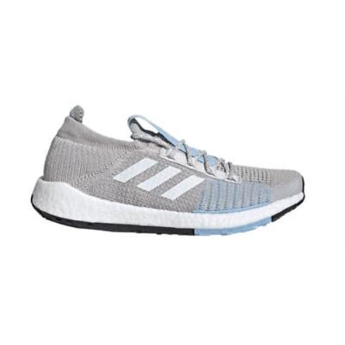 Adidas Womens Pulseboost HD Running Shoes - Grey One/cloud White/glow Blue - Blue , Grey , White