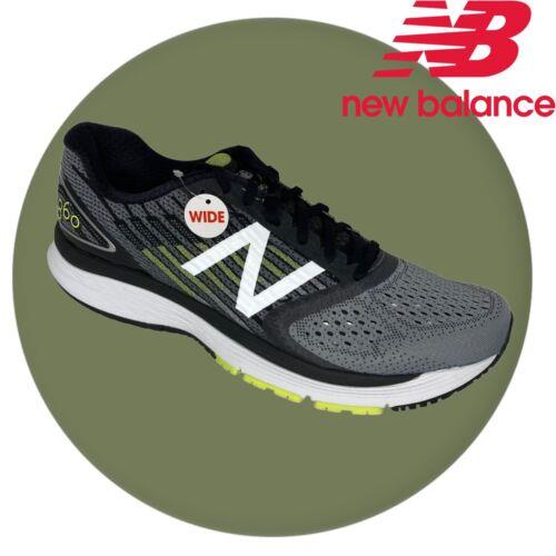 New Balance Mens 860V9 Running Shoes M860GY9 Black Green Size 11.5 Eeee Wide 4E
