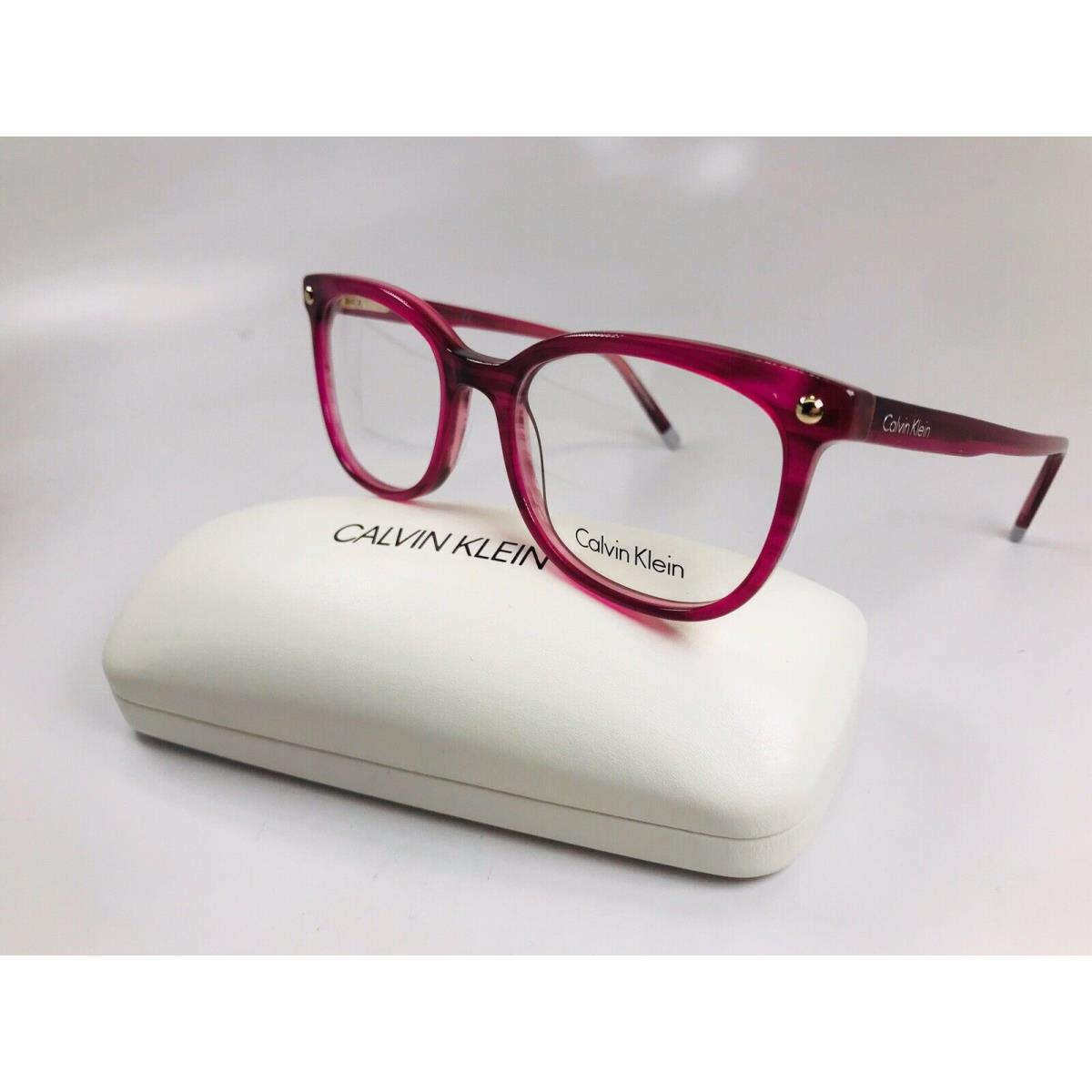 Calvin Klein CK5972 606 Striped Cyclamen Eyeglasses 52mm with Case