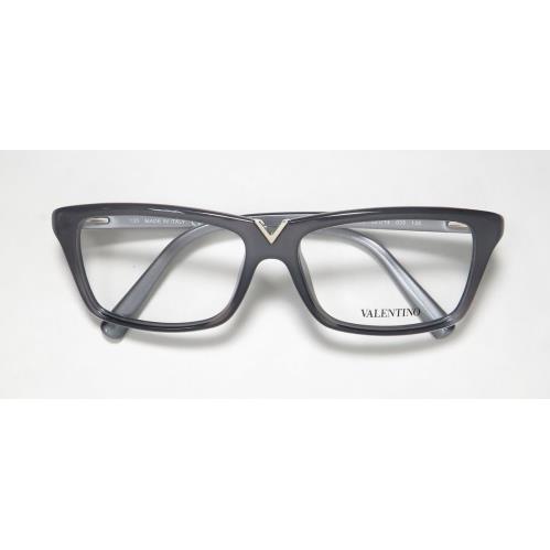 Valentino 2665 Eyeglasses Gray Womens 035 Plastic Designer Full-rim Italy