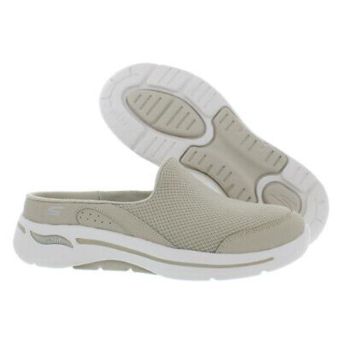 Skechers Go Walk Arch Fit Seven Seas Womens Shoes Size 9 Color: Taupe - Taupe , Beige Main