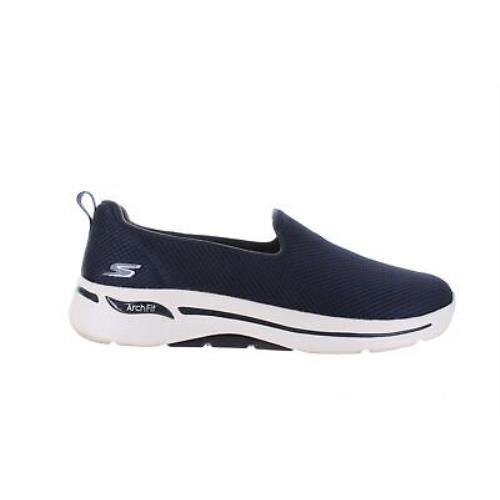 Skechers Womens Go Walk Arch Fit-grateful Blue Walking Shoes Size 10 Wide - Blue
