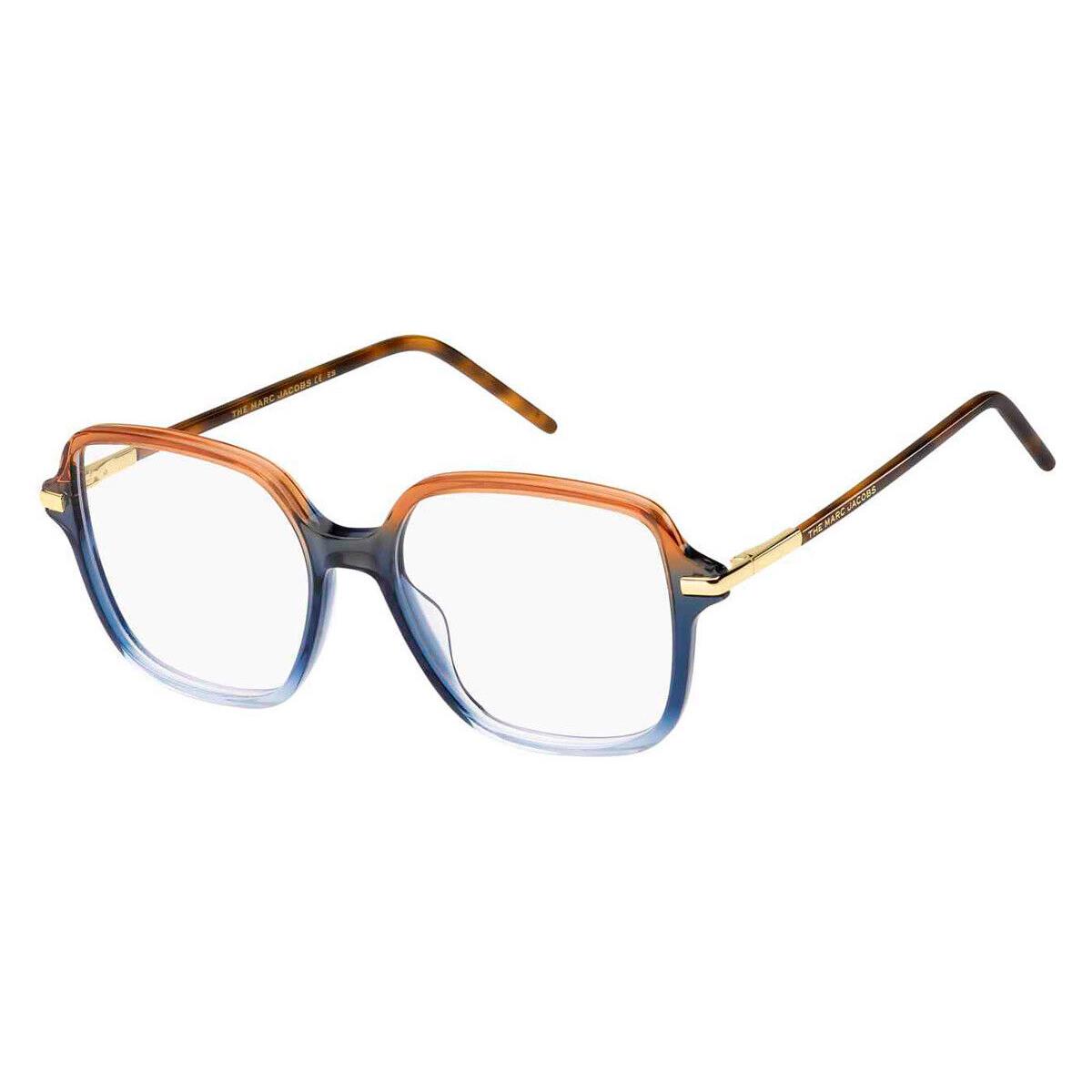 Marc Jacobs 593 Eyeglasses Women Brown Blue Square 51mm