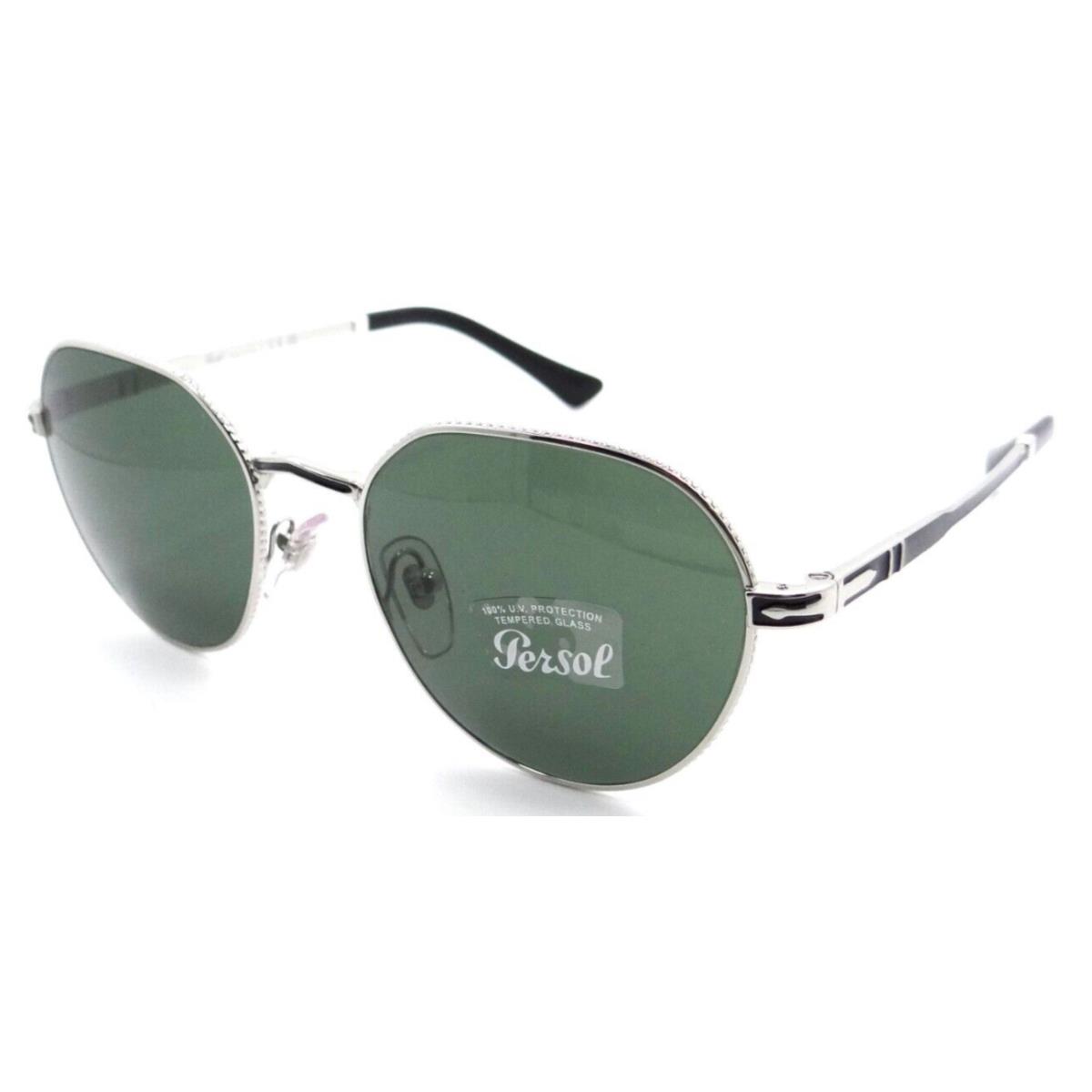 Persol Sunglasses PO 2486S 1113/31 53-19-145 Silver - Black /green Made in Italy