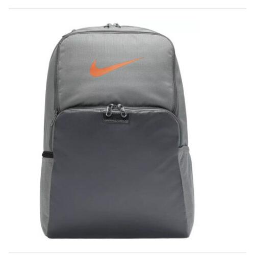 Nike Mens Brasilia XL 15 Laptop Unisex Training Backpack Padded Back Gray