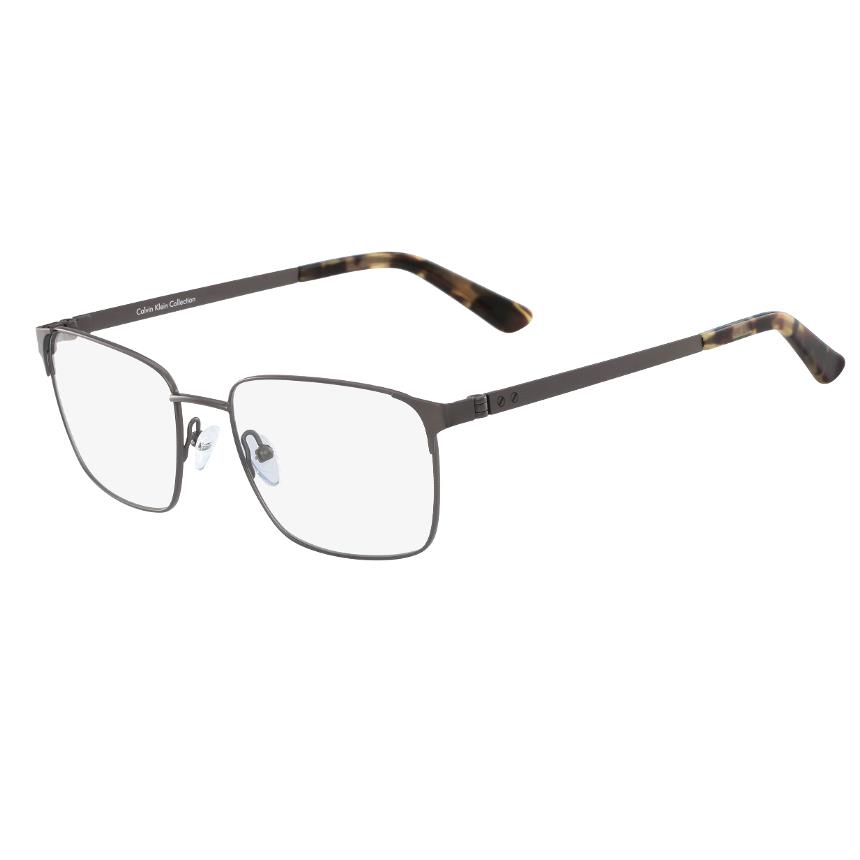 Calvin Klein CK8017 033 54mm Square Gunmetal Men Eyeglasses Ophthalmic Rx Frame