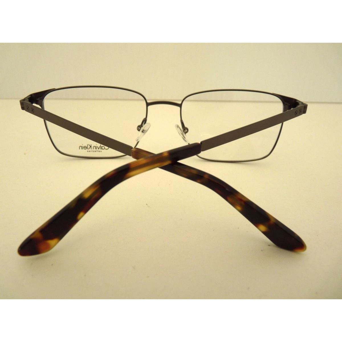 Calvin Klein eyeglasses  - Brown , GUNMETAL Frame 3