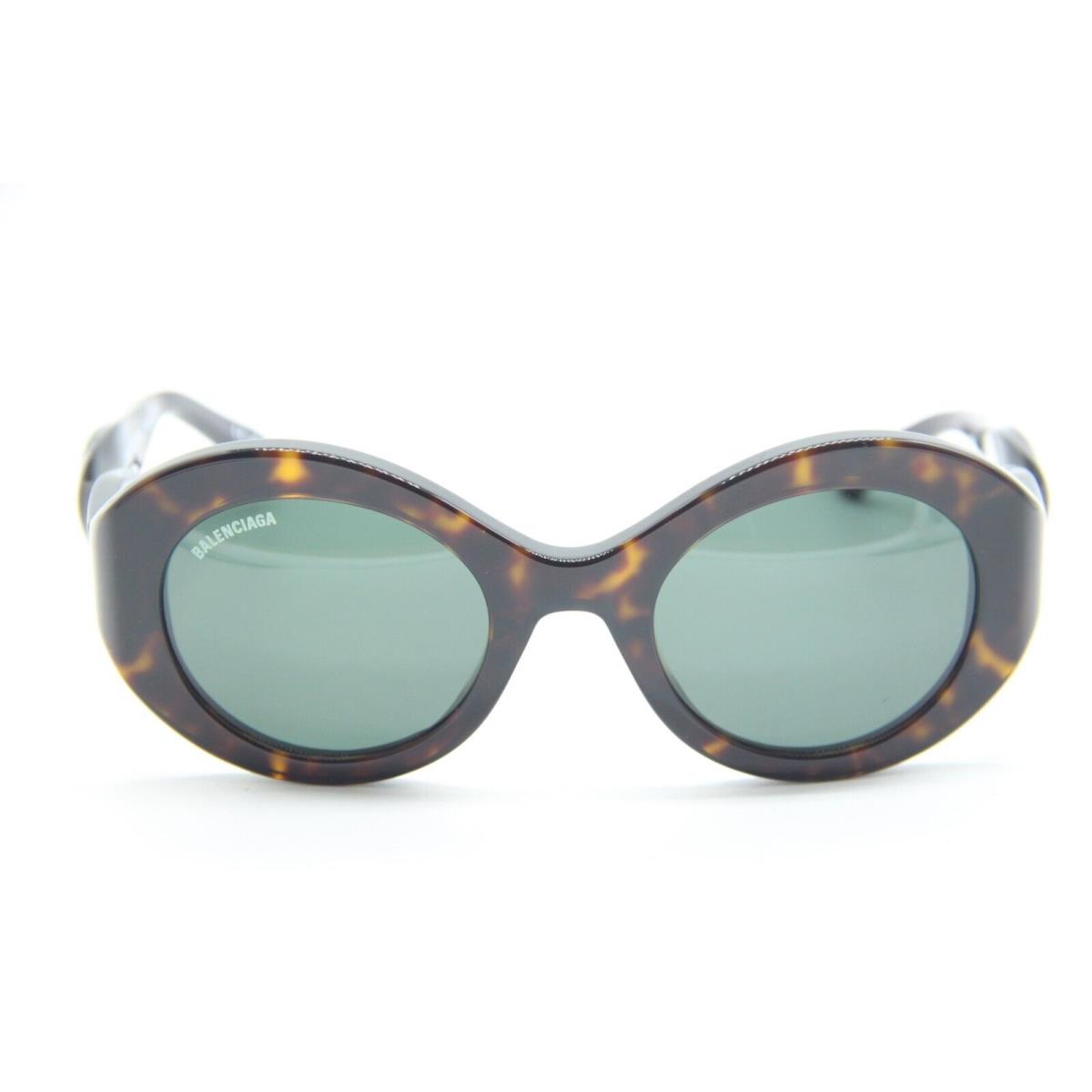 Balenciaga BB 0208S 002 Green Tortoise Brown Sunglasses 53-24