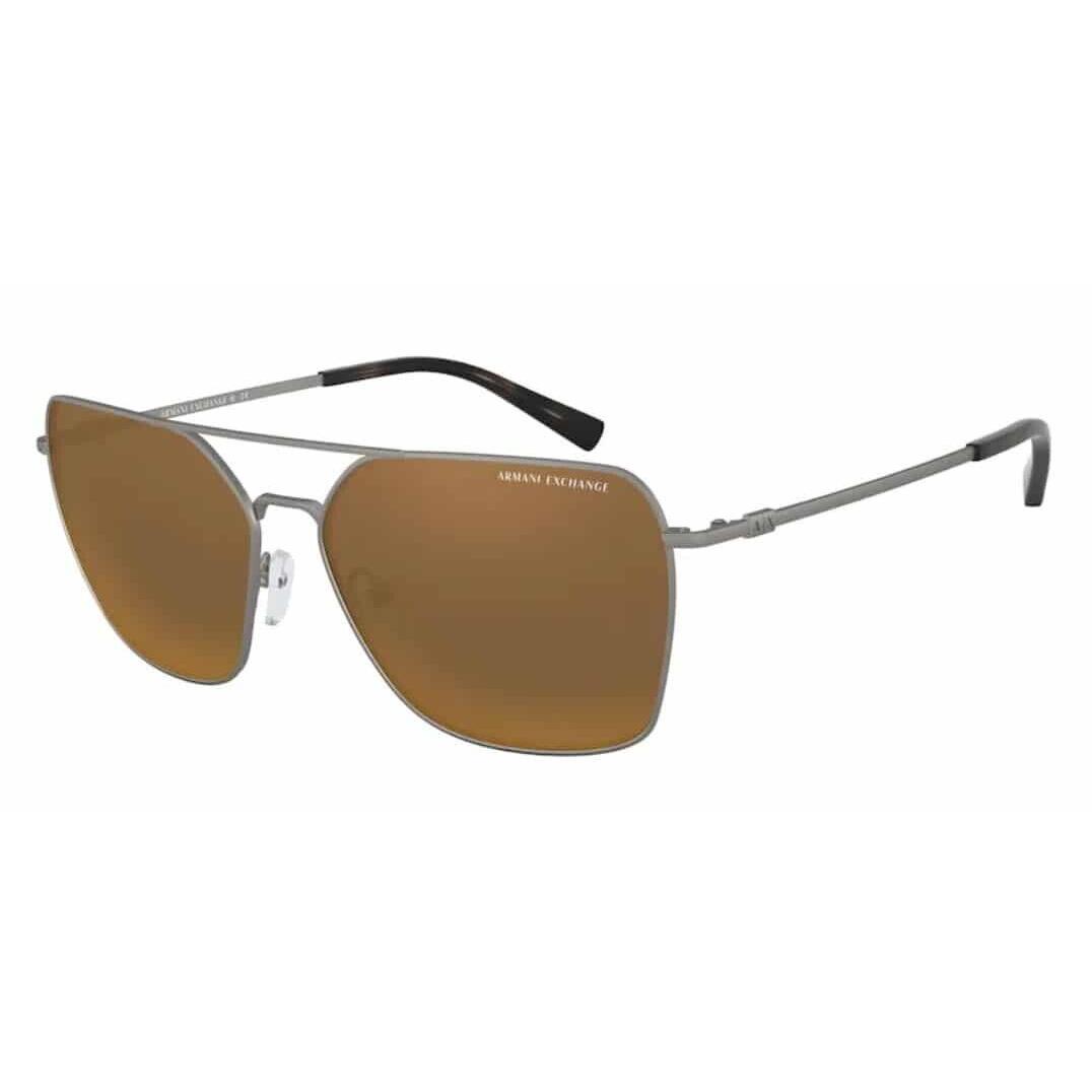 Armani Exchange AX2029 60886R Matte Gunmetal / Mirror Bronze Men Sunglasses 60mm