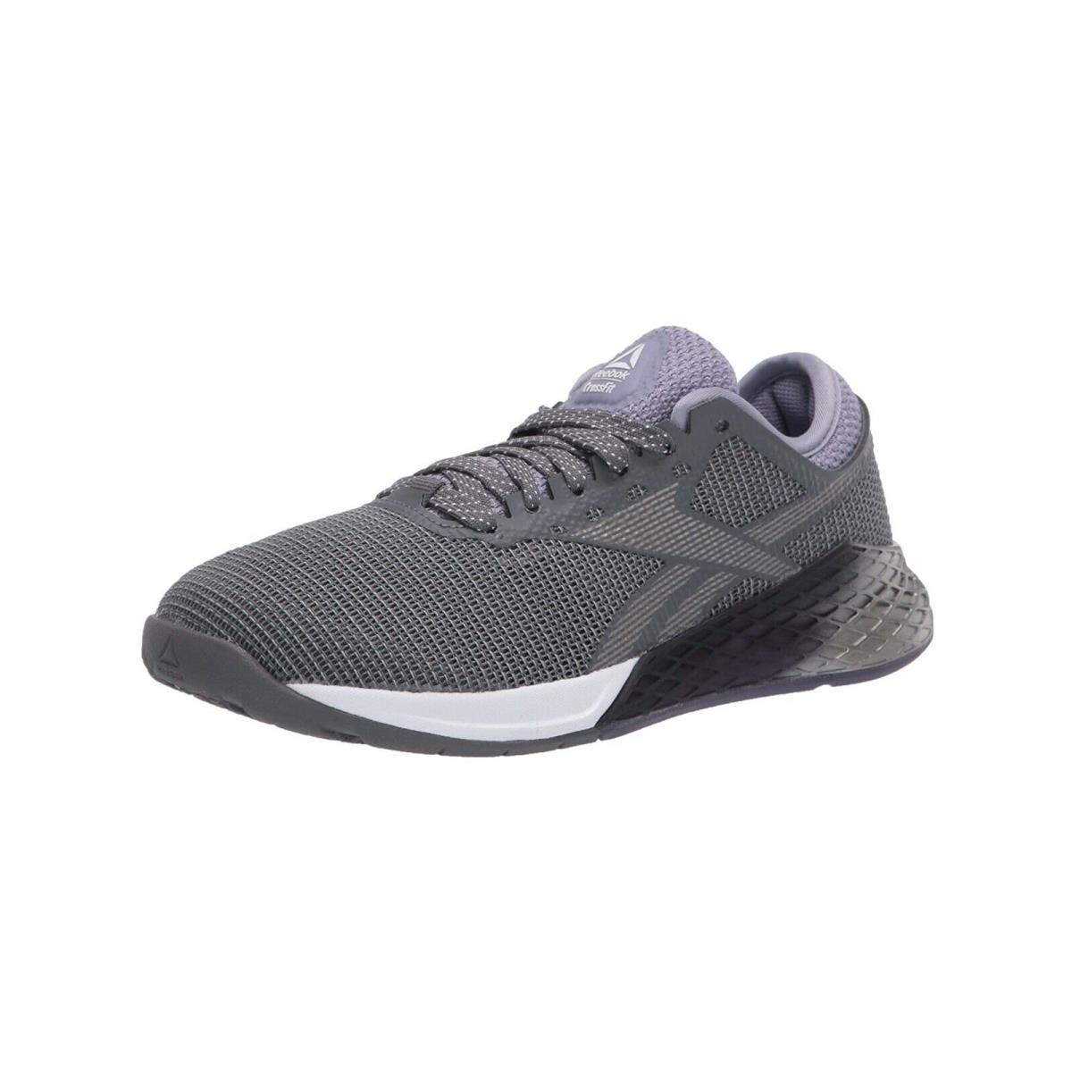Reebok Nano 9 Women Training Sneakers Mesh Dark Gray Violet Black White Shoes - Gray , Cloud Gray Manufacturer