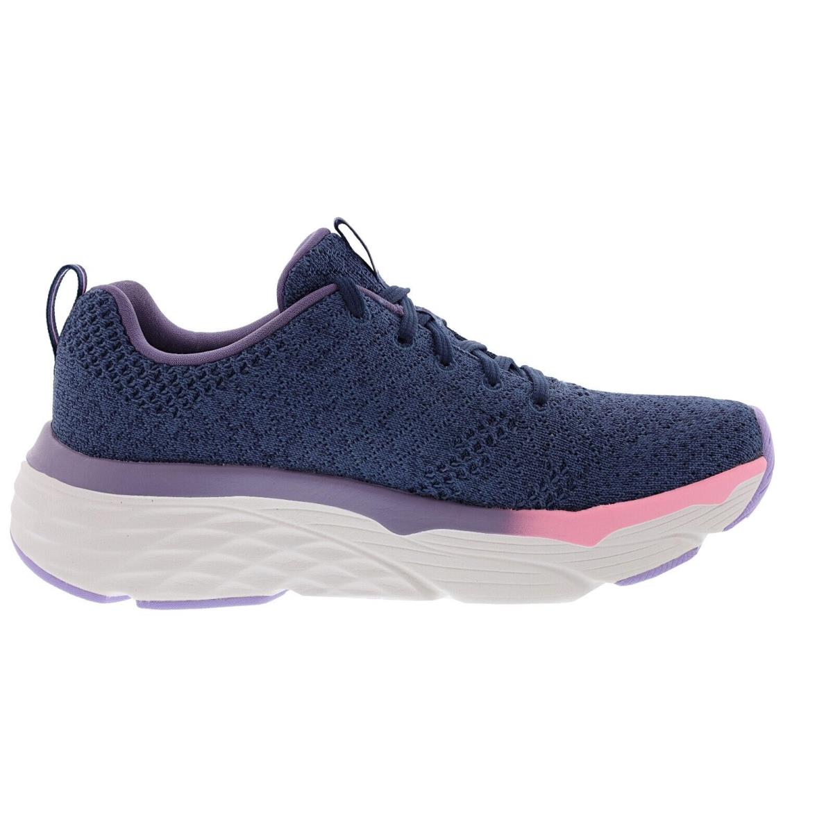 Skechers Women`s Max Cushioning Elite- Clarion Lace-up Running Shoes - NAVY / PURPLE