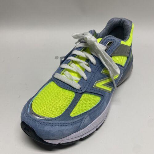 New Balance 990v5 Grey Volt Hi Lite Made in Usa Athletic Shoes Size 7 W990GH5