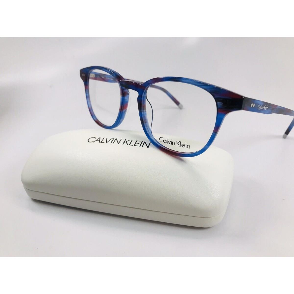 Calvin Klein CK5960 Striped Purple Azure Eyeglasses 51mm with Case