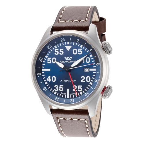 Glycine Men`s GL0351 Airpilot Gmt 44mm Quartz Watch