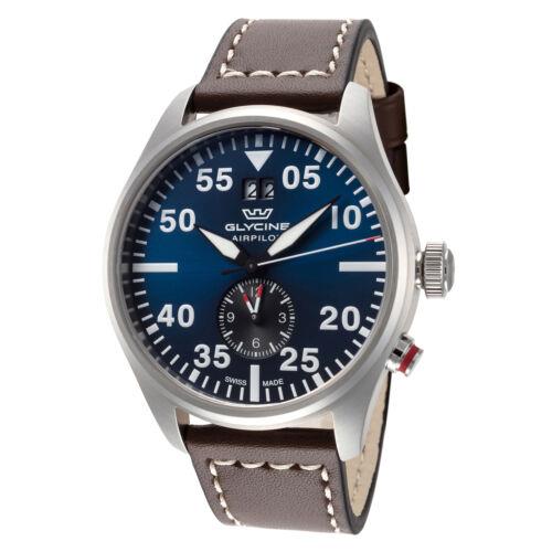 Glycine Men`s GL0365 Airpilot Dual Time 44mm Quartz Watch