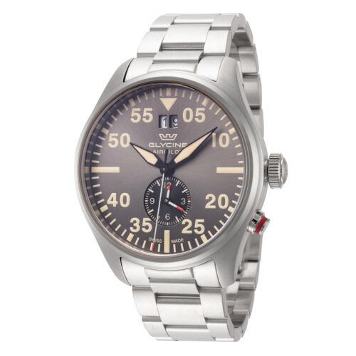 Glycine Men`s GL0364 Airpilot Dual Time 44mm Quartz Watch