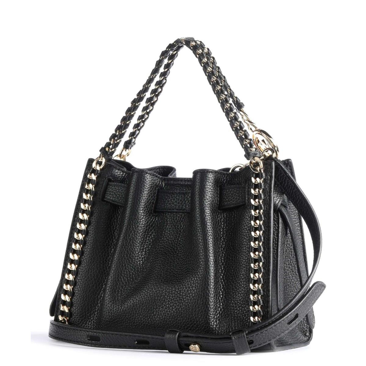 Michael Kors Mina Black Leather Gold Chain Small X-body Shoulder Bag - Michael  Kors bag - 057026431875 | Fash Brands