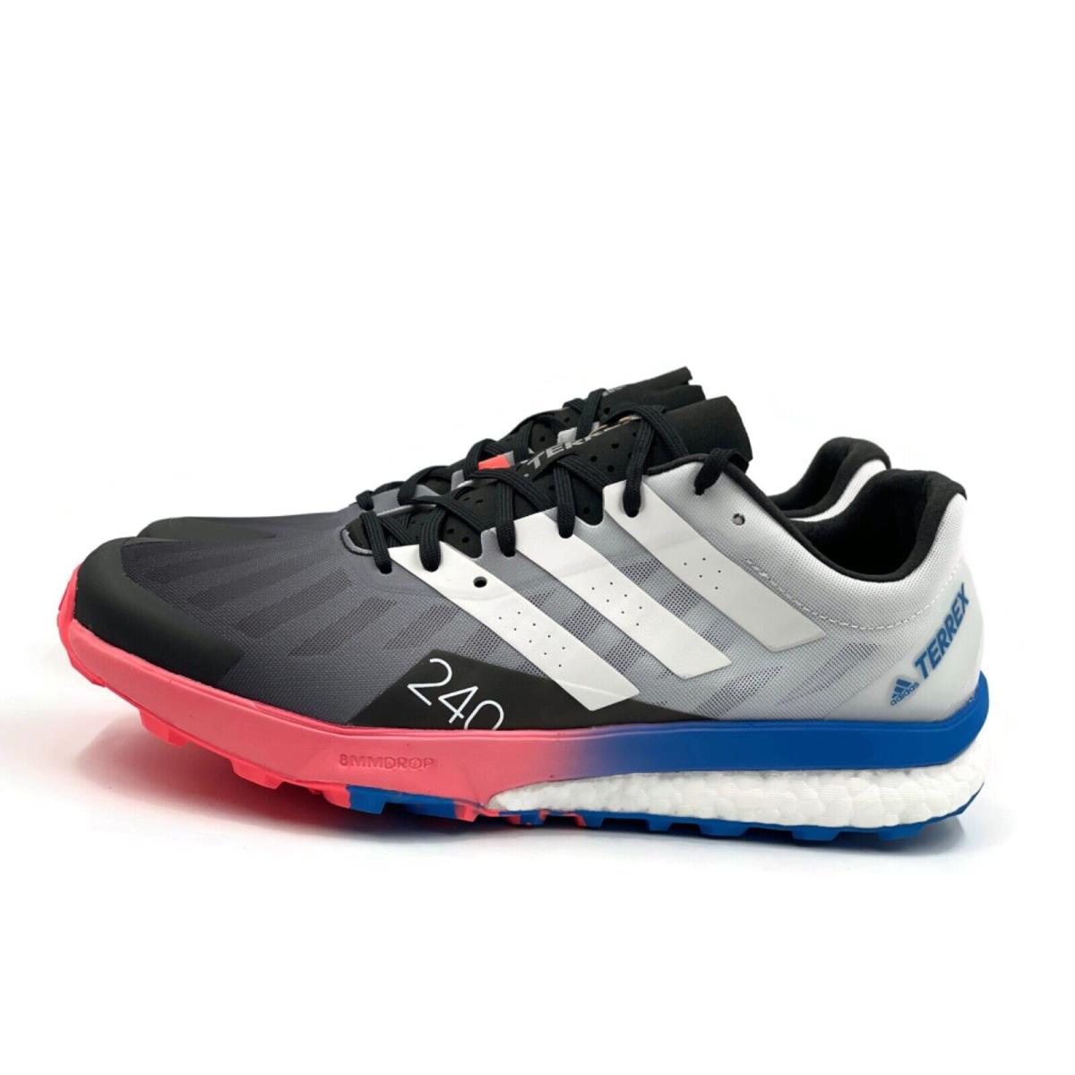 Adidas shoes TERREX Speed Ultra - Multicolor White Blue Red Black 4