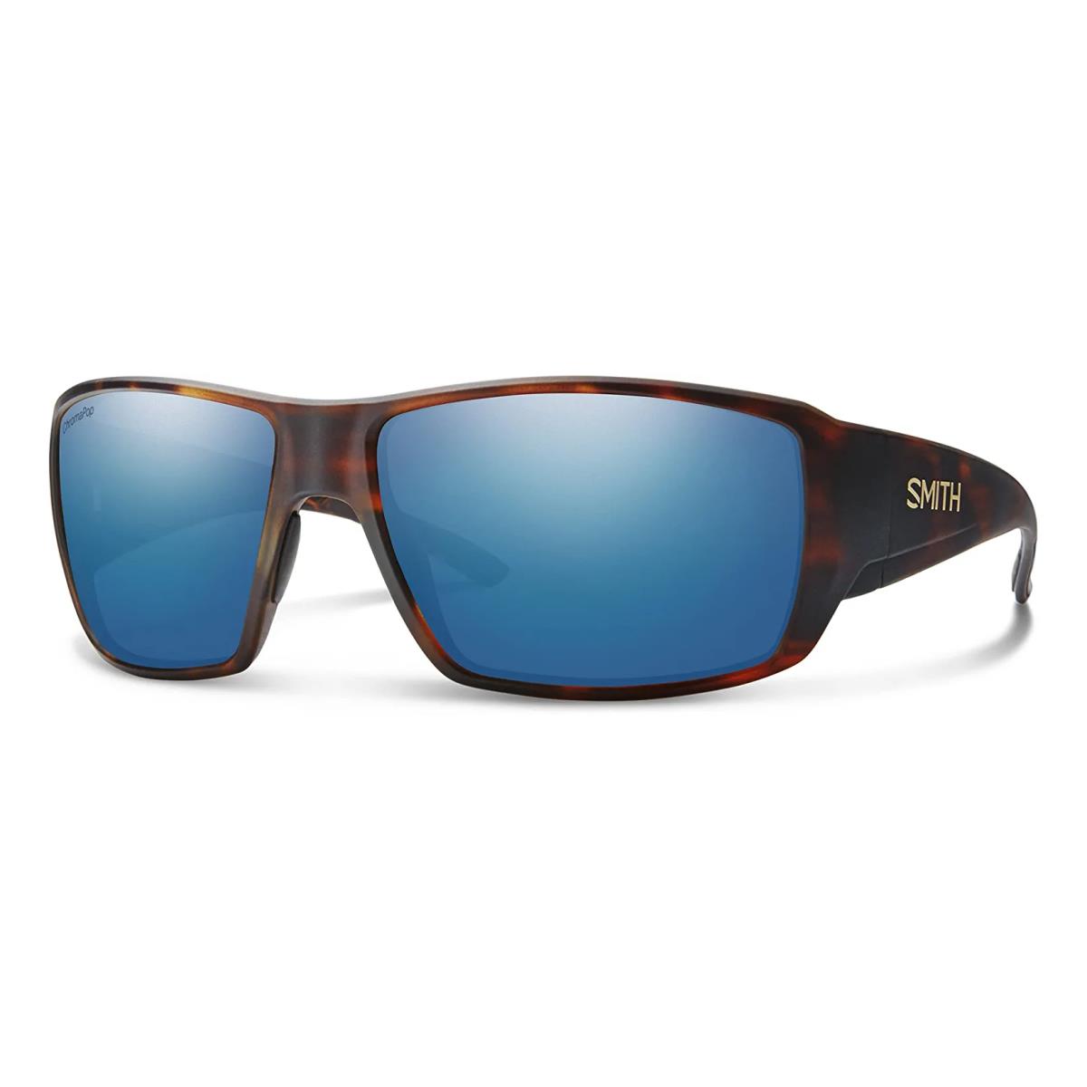 Smith Guides Choice Polarized Sunglasses - Frame: MatteTortoise, Lens: BlueMirror