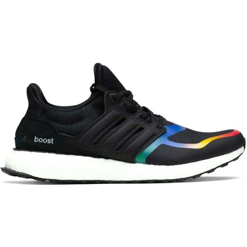 Womens Adidas Ultraboost Dna Black Iridescent Athletic Gym Running Shoes