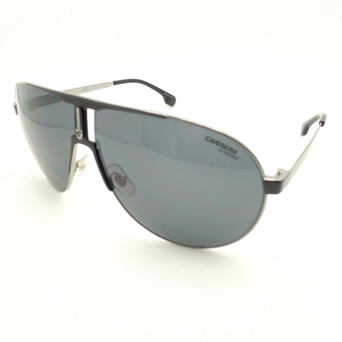 Carrera 1005 S TI7IR Ruthenium Black Gray Blue Sunglasses TI7 IR r