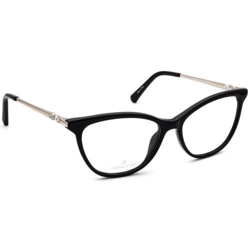 Swarovski Eyeglasses SK5249-H 001 Black/silver Cat Eye Frame 53 15 140