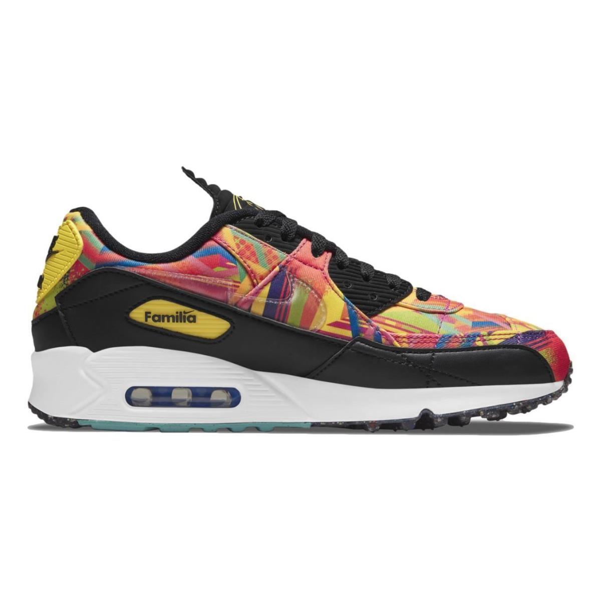 Nike Air Max 90 / Lhm `latino Heritage Month- Familia` Men`s Shoes DJ4703-900 - Multi-color/Fire Pink-Black
