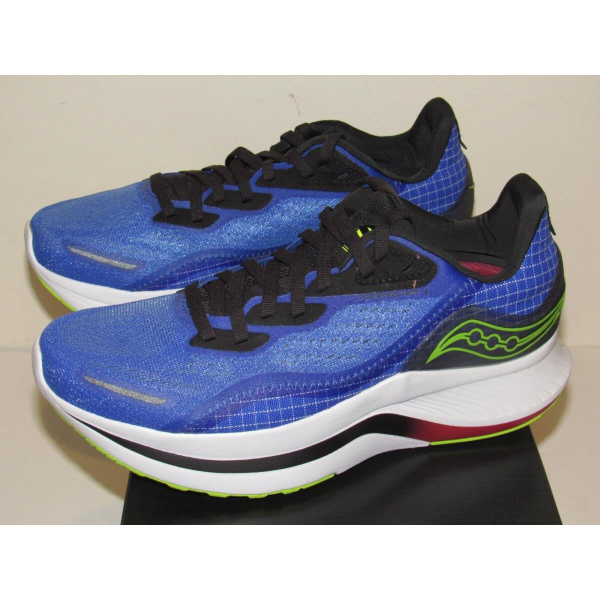 Saucony Endorphin Shift 2 Mens Size 8 Running Shoes Blue Raz Acid Sneakers
