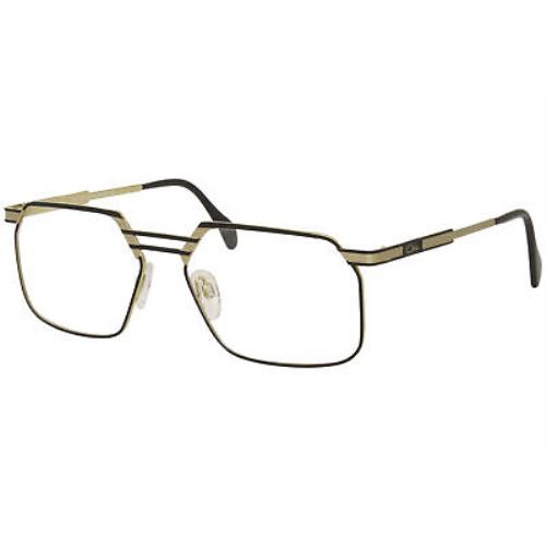 Cazal 760 001 Eyeglasses Men`s Gold/black Full Rim Titanium Optical Frame 59-mm