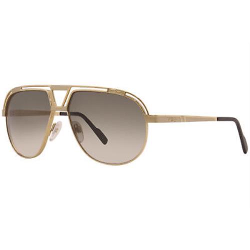 Cazal 9100 003 Sunglasses Men`s Gold/green Gradient Lenses Pilot 61-mm