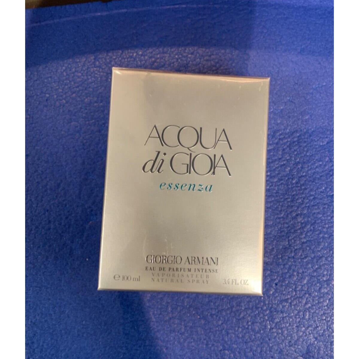 Giorgio Armani Acqua Di Gioia Essenza Edp Intense Perfume 3.4 Oz Spray