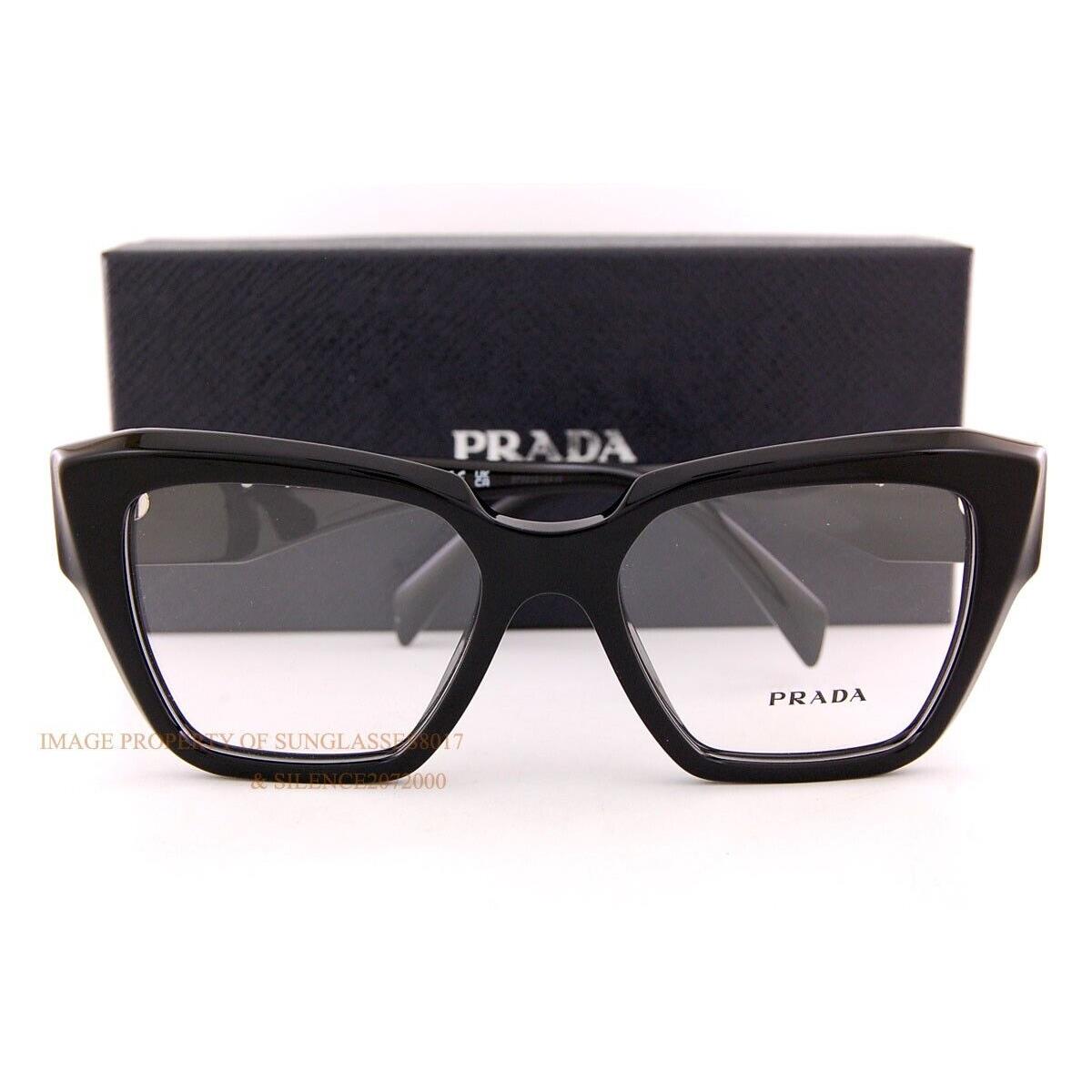 Prada Eyeglass Frames PR 09ZV 1AB Black For Women Size 51 ...
