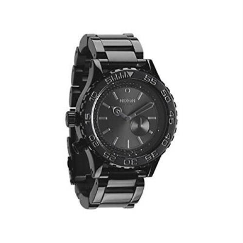 Nixon Black Dial Stainless Steel Band Quartz Mens Watch A035-001